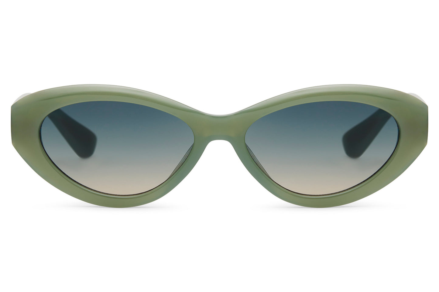 Sofia Cat Eye Zonnebril | Groen