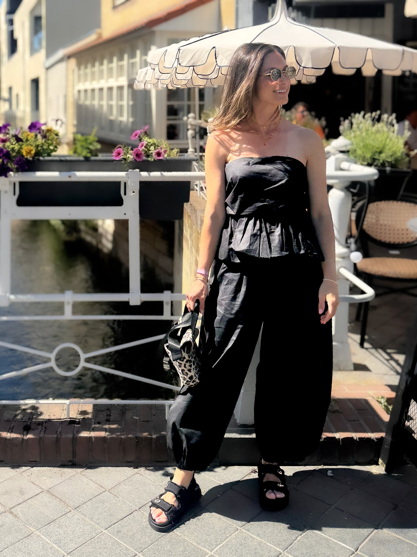 Simone Noir Set | Top & Broek