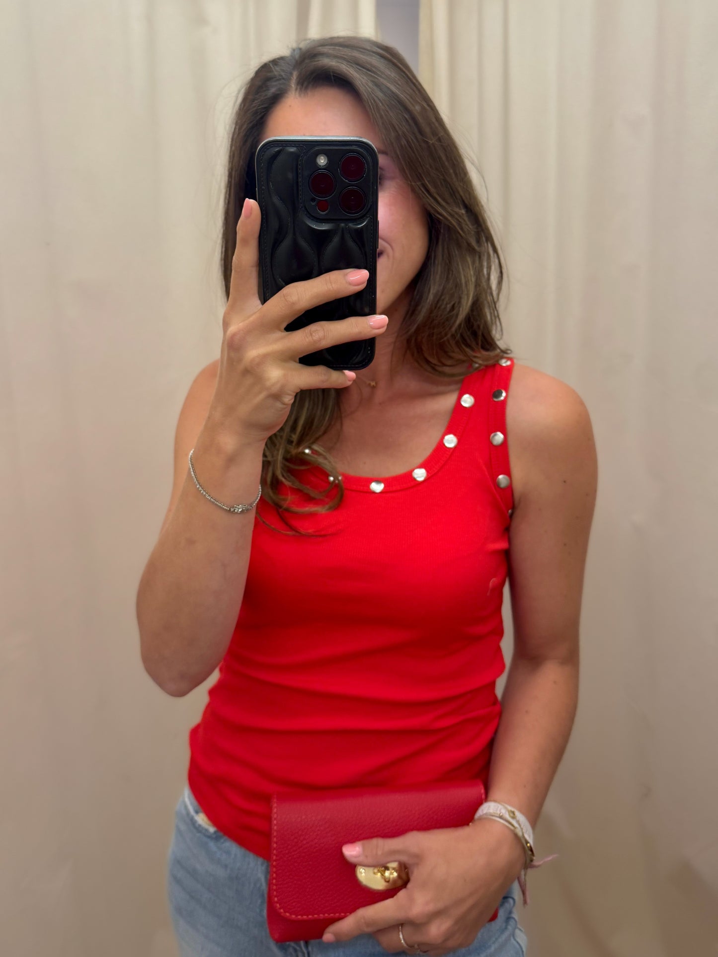 Maggy top | Rood