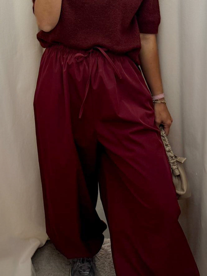 Mina Balloon Broek | Bordeaux