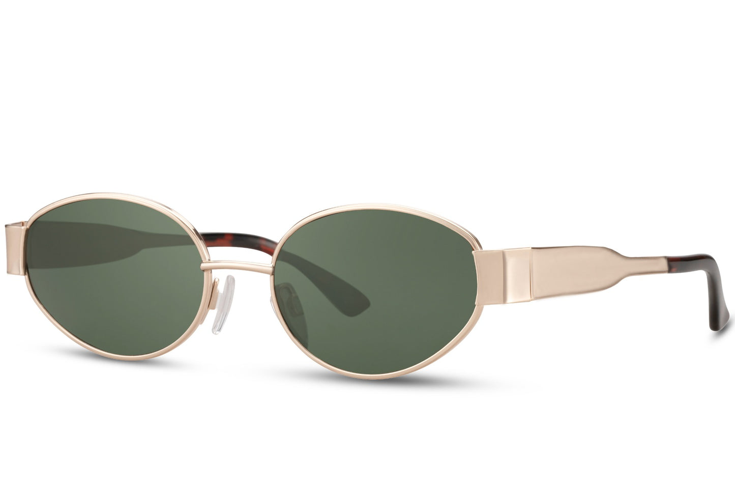 Ovale Vintage Zonnebril met Goud