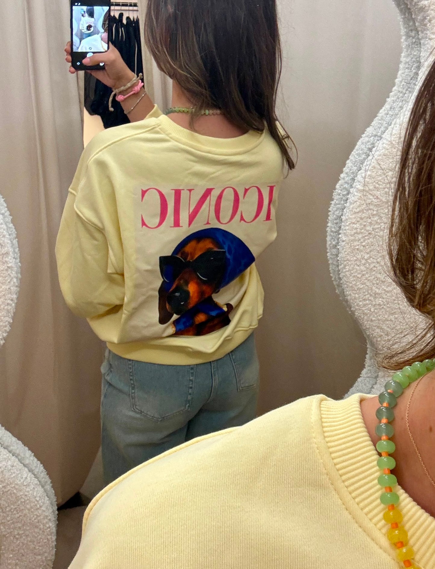 Iconic Yellow Pup Sweater