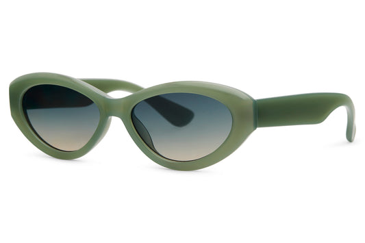 Sofia Cat Eye Zonnebril | Groen