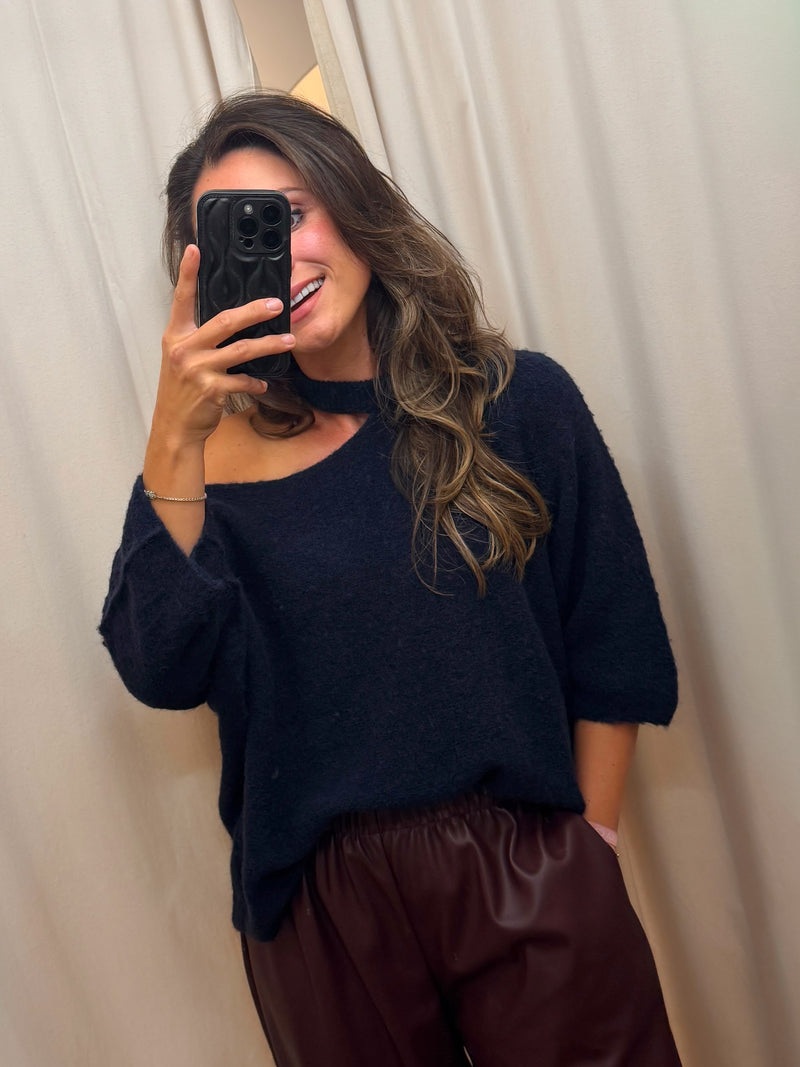 Alma Knit Trui | Navy