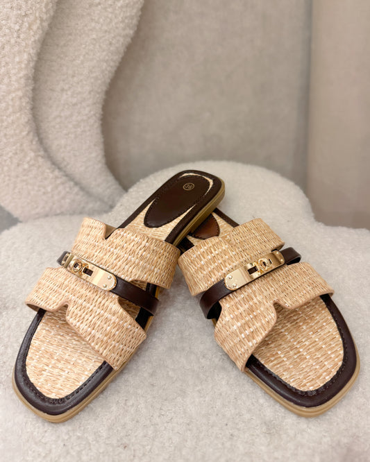 Cici Raffia Sandalen