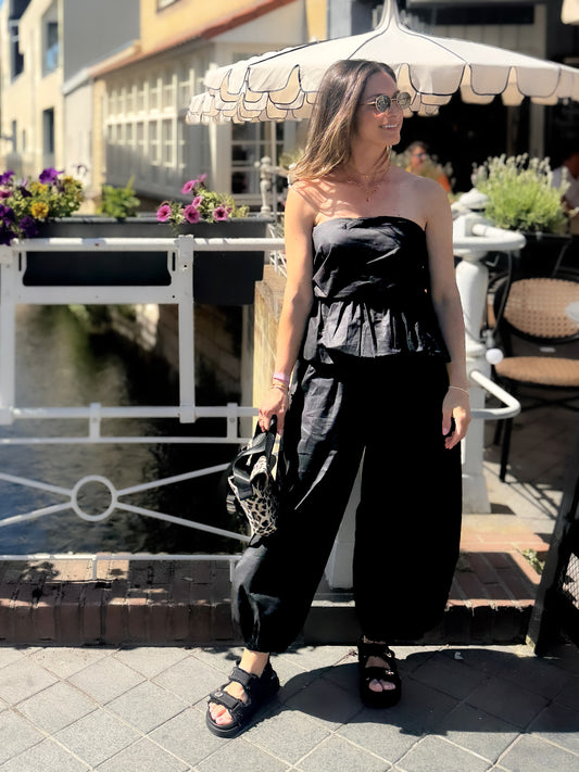 Simone Noir Set | Top & Broek