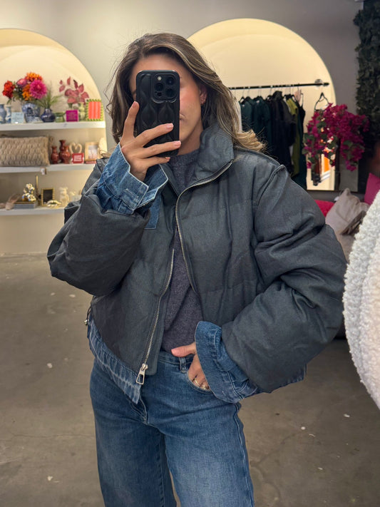 Celine Denim Puffer Jack