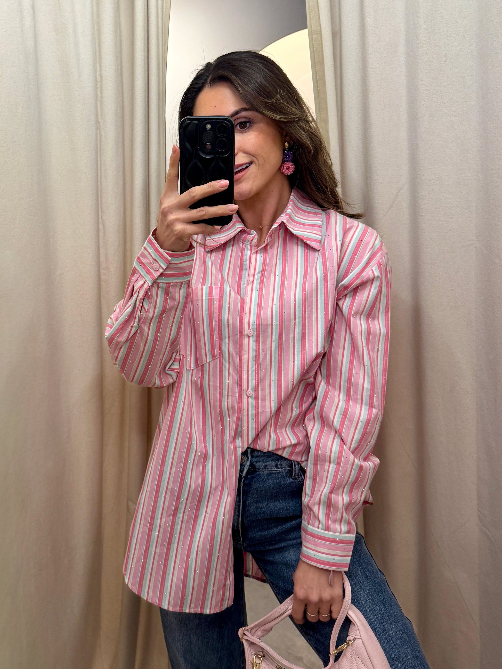 Dahlia Pink Blouse By Med