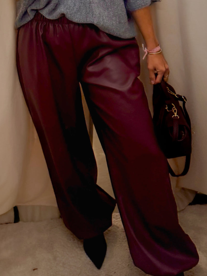 Dahlia Leer Balloon Broek