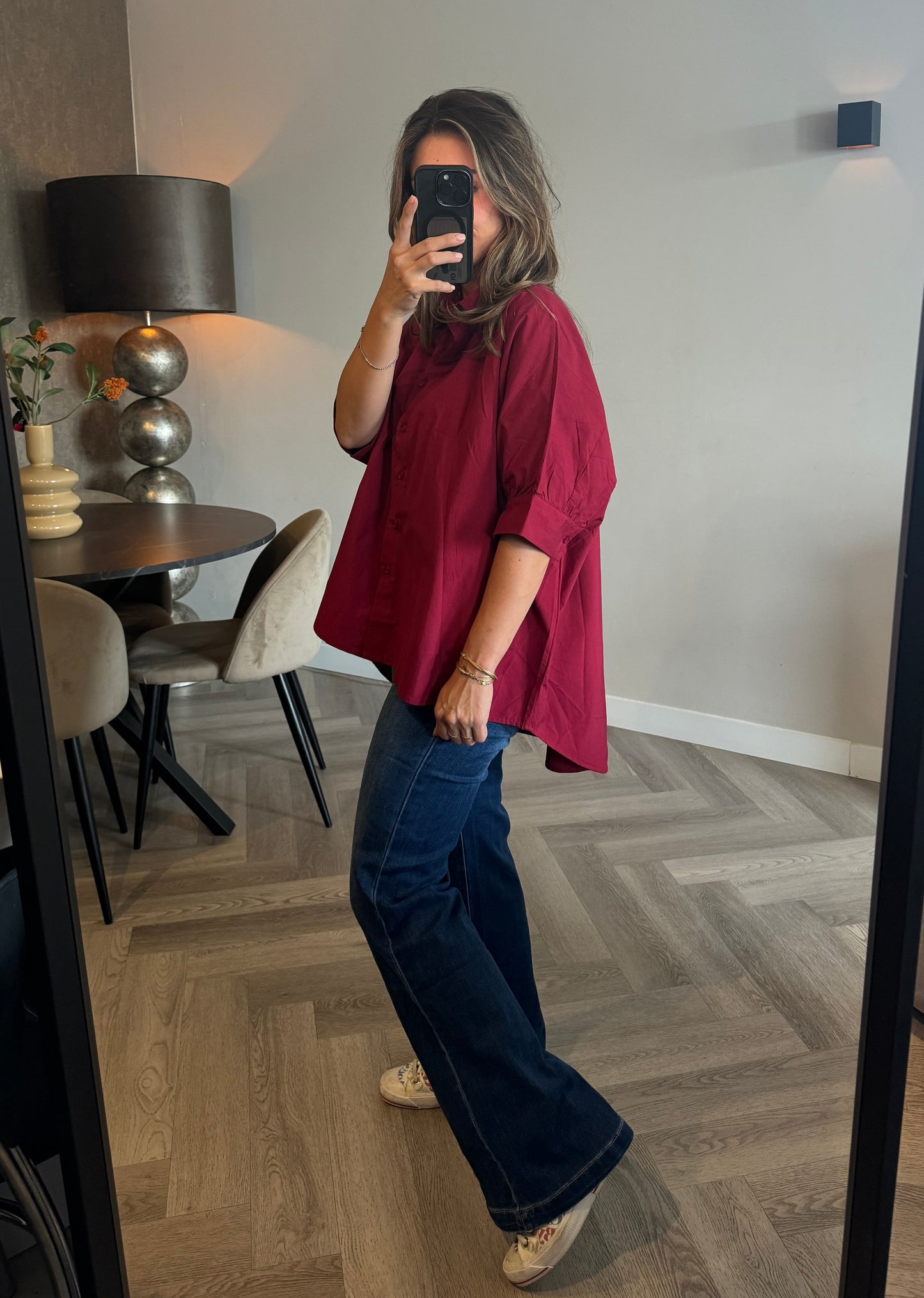 Oversized blouse BORDEAUX