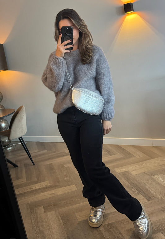 Trui mohair grey