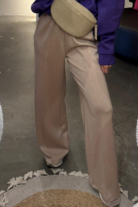 Elle Pantalon | Bruin & Zwart