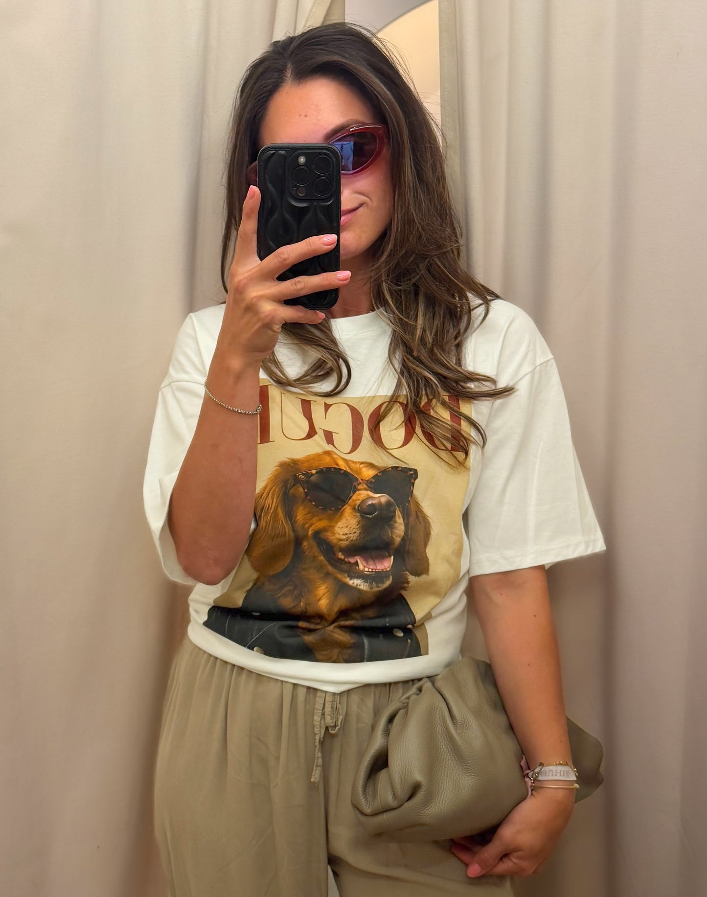 Iconic Pup Tee | Geel