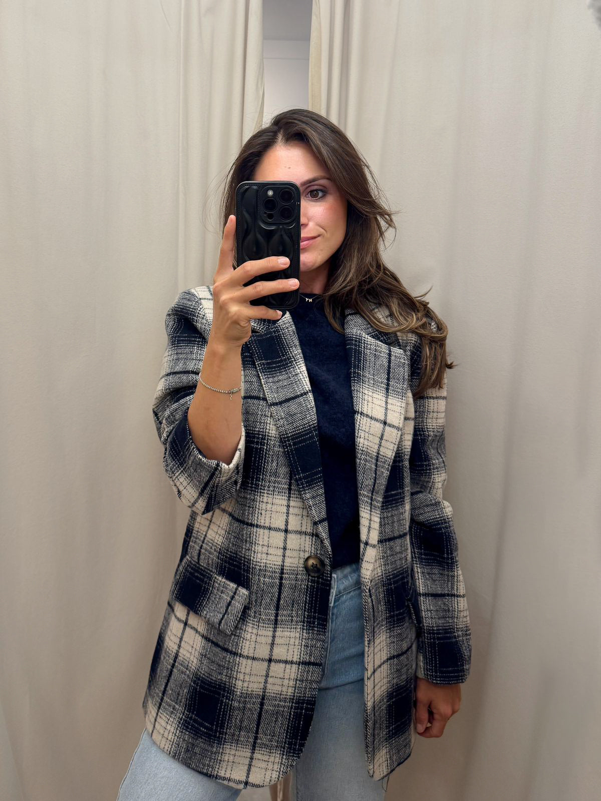 Jackie Check Blazer