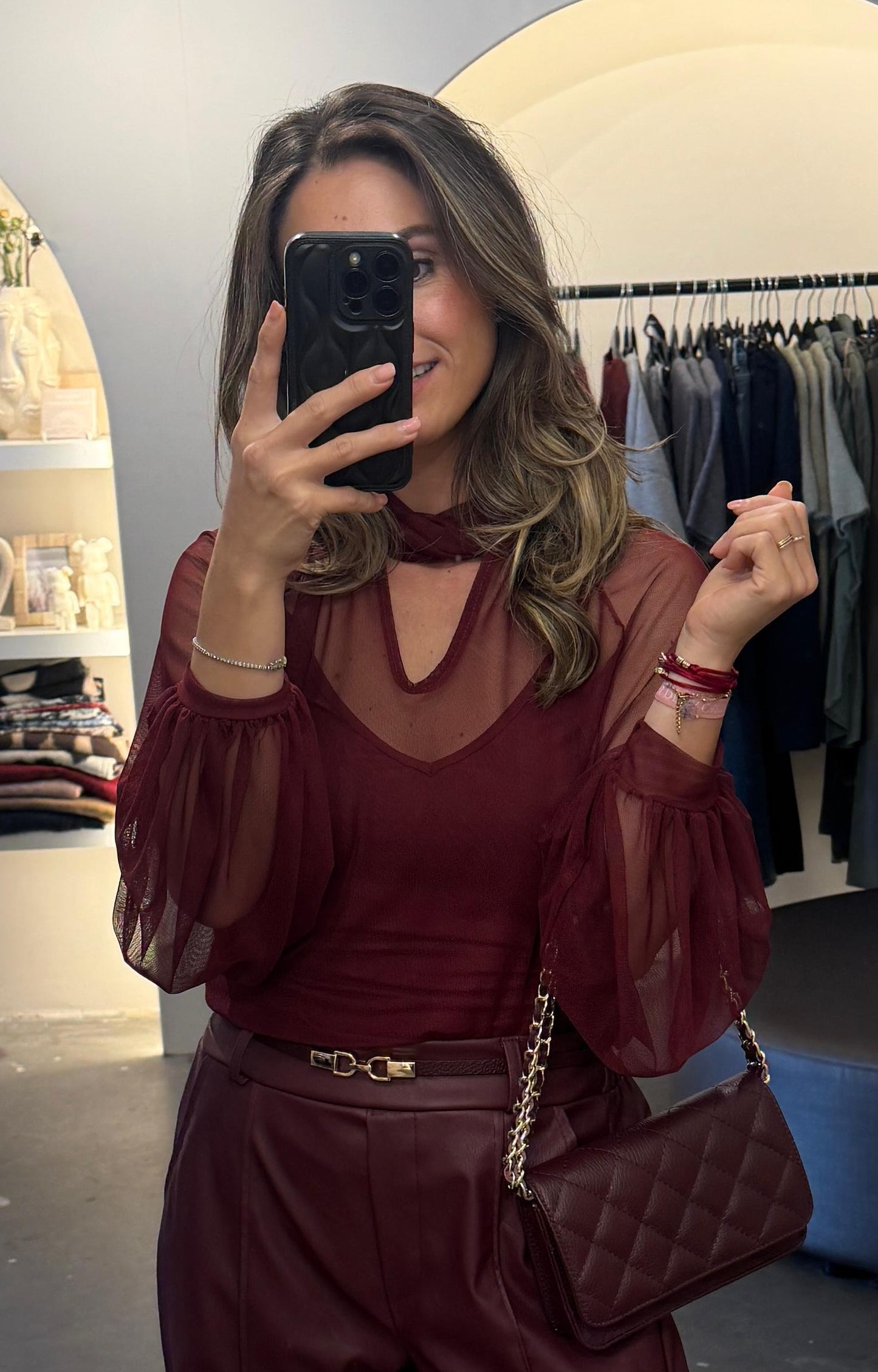 Jules Mesh Blouse