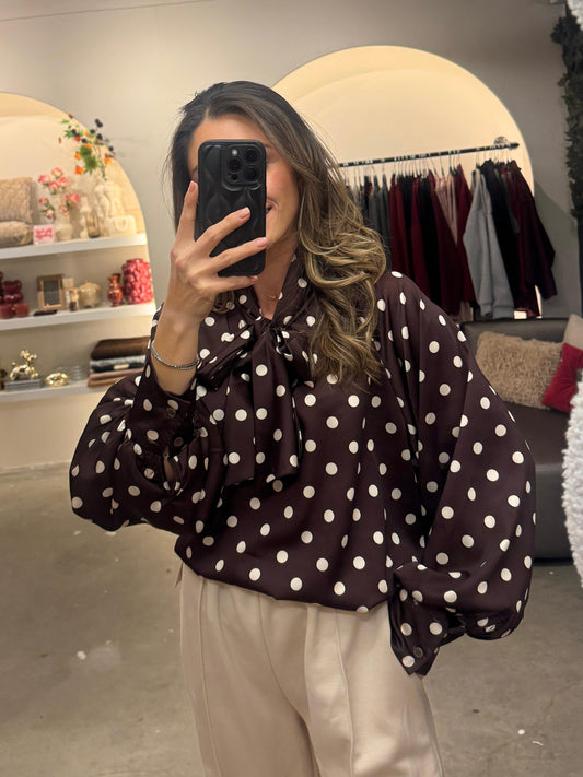 Laure Polkablouse | In diverse kleuren