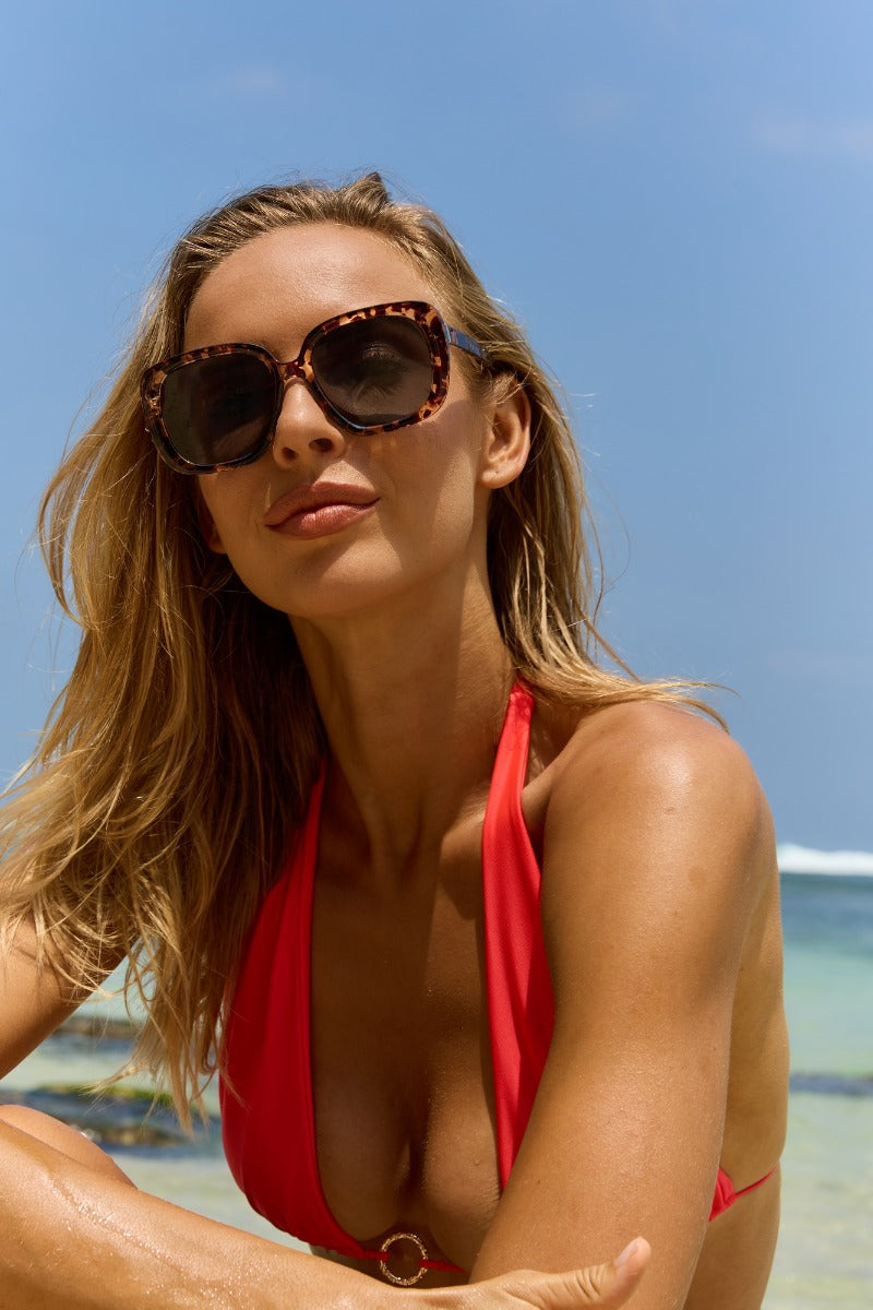 Havana Oversized Zonnebril Tortoise