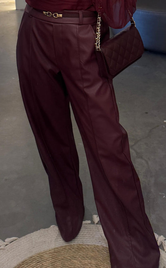 Vivianne Leather Broek
