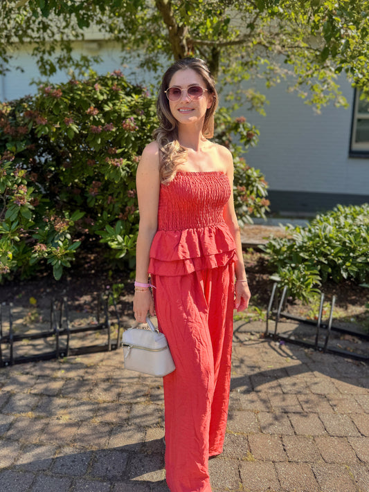 Yasmin Ruby Jumpsuit