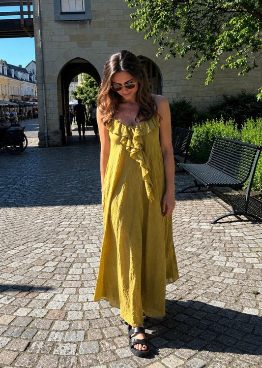 Zahara Jurk | Lime groen