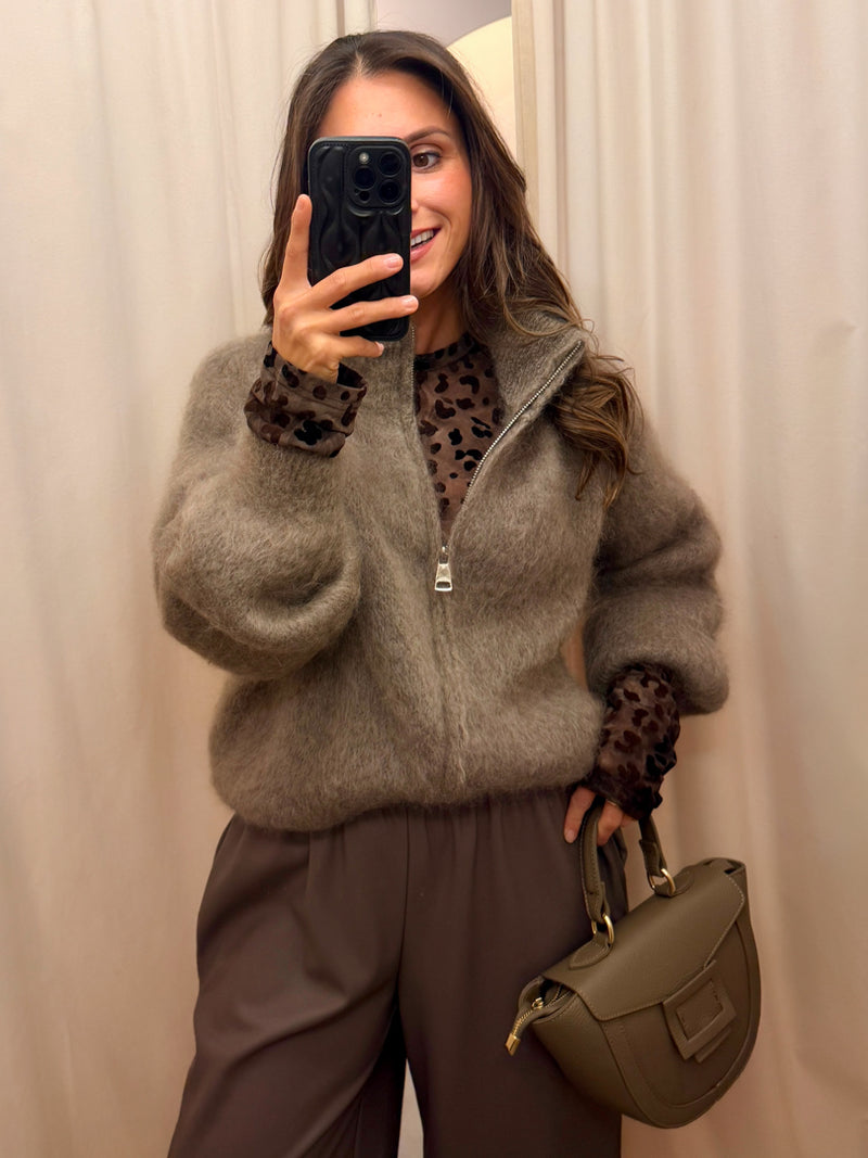 Mona vestje | Taupe